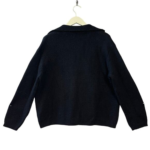 VINTAGE 60s Kerrybrooke Wool Open Front Cardigan Sweater Size Large - Picture 4 of 4